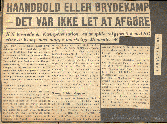 Haandbold eller brydekamp - Det var ikke nemt at afgre