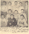 1.holdet som kmper om kbenhavnsmesterskabet i haandbold. D.2/2 1955.  Her ses bl.a. Svend Hansen, Ove Hoff og Alf Grnmann Larsen