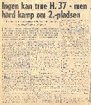 Ingen kan true H 37 - men hrd kamp om 2.pladsen. D.12/2 1957